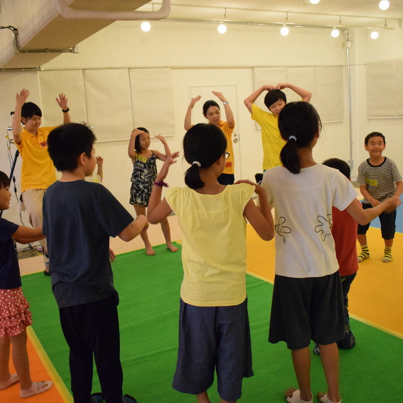 2018年8月26日（日）「からだカタカタ　アトカタリレー」（小学生クラス）in代官山